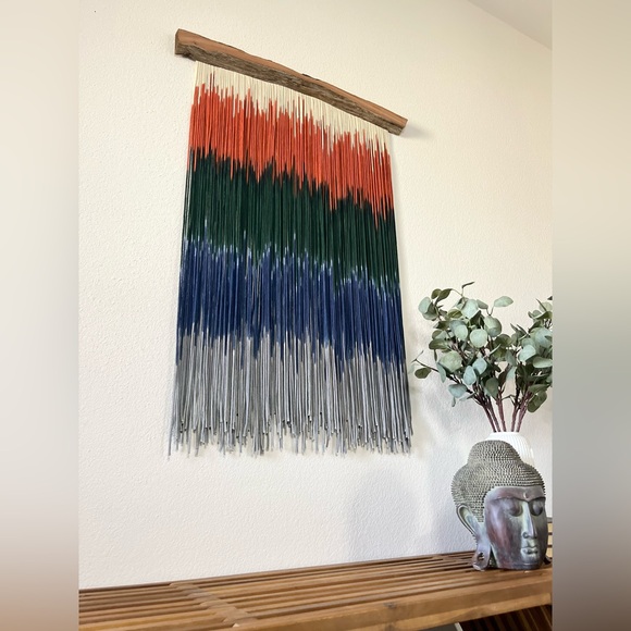 Focal Point III  - Dip Dyed Art | Bold Colorful Fiber Wall Art by J. Durán Art - Picture 1 of 6